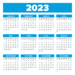 Simple 2023 Year Calendar Stock Vector Illustration Of Calendar 80462260