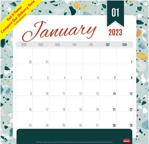 2023 Calendar Cumberland Sasco Magnetic Month To View Wall Planner