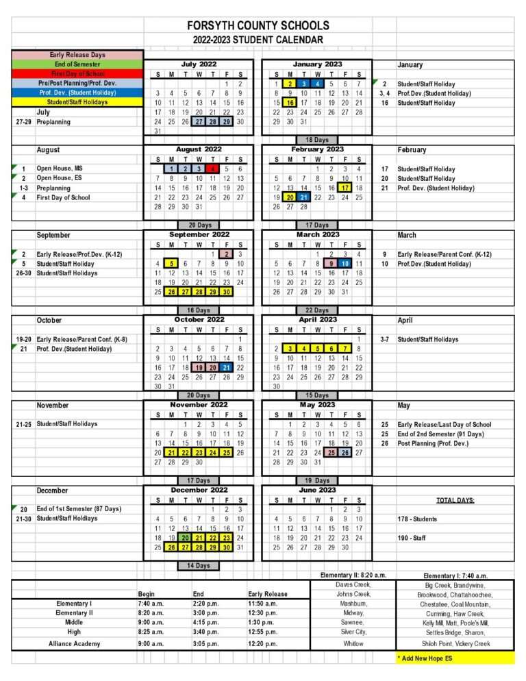 Fulton County Schools 184 Day Calendar