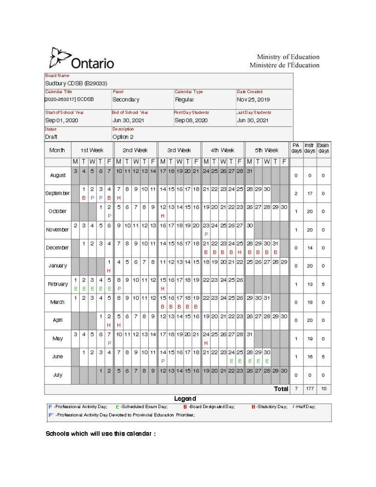 Scdsb Calendar - CountyCalendars.net